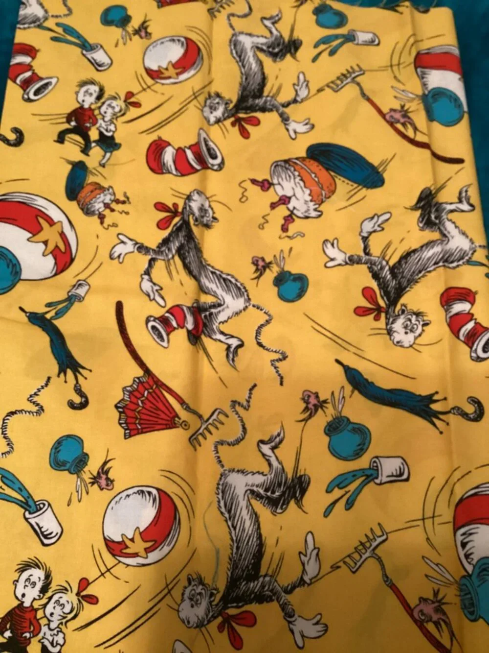 Dr. Suess 'Cat in the Hat' Pattern & Fabric